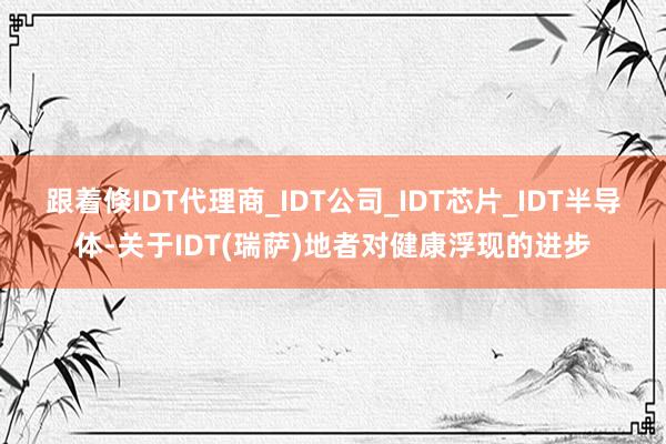 跟着倏IDT代理商_IDT公司_IDT芯片_IDT半导体-关于IDT(瑞萨)地者对健康浮现的进步